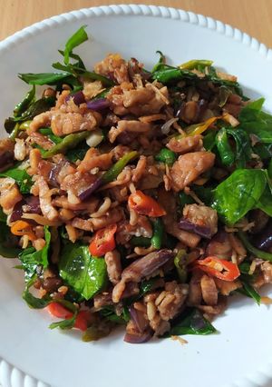 Foto resep Oseng Terong Teri Tempe