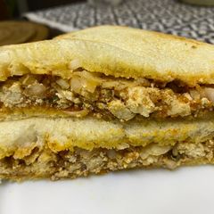Paneer masala sandwich 🥪 A picture of Paneer masala sandwich 🥪.