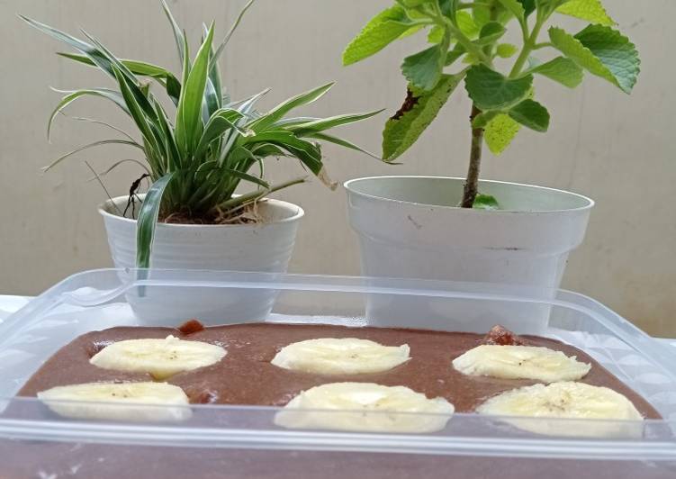 Puding roti coklat