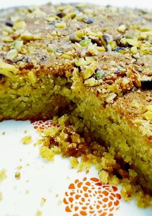 Une photo de Moelleux aux amandes et pistache