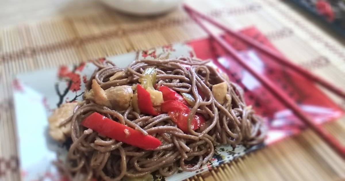 Соба С Курицей Рецепт С Фото