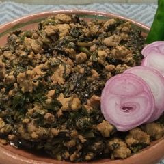 A picture of Qeema Palak.