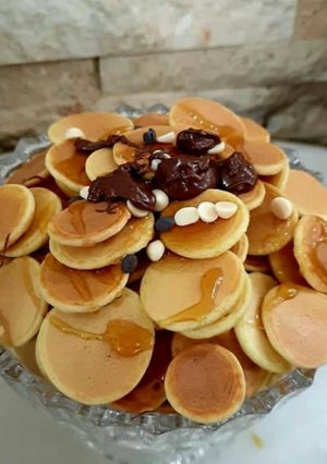 عکسی از دستور مینی پنکیک خوشمزه و باحال😋💖