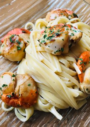 Une photo de Linguine à la saint Jacques