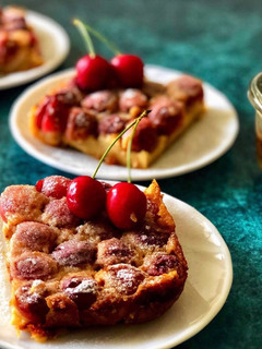 A picture of Cherry clafoutis.