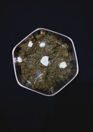 A picture of Sarso ka saag.