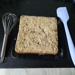 A picture of Wheat Jaggery cake twist with sesame seed.