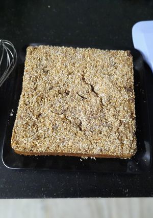 A picture of Wheat Jaggery cake twist with sesame seed.