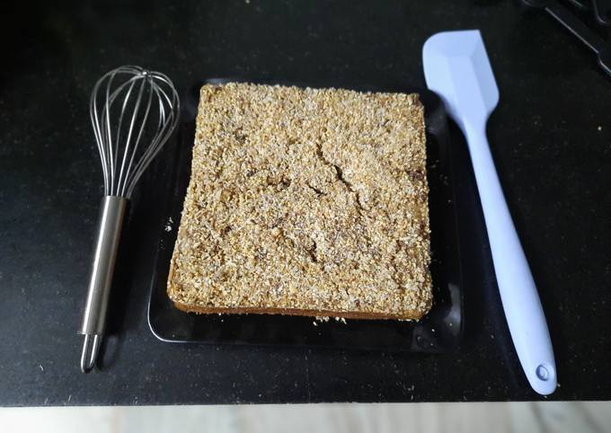 Wheat Jaggery cake twist with sesame seed