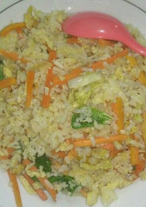 Foto resep Nasi goreng telur sayur