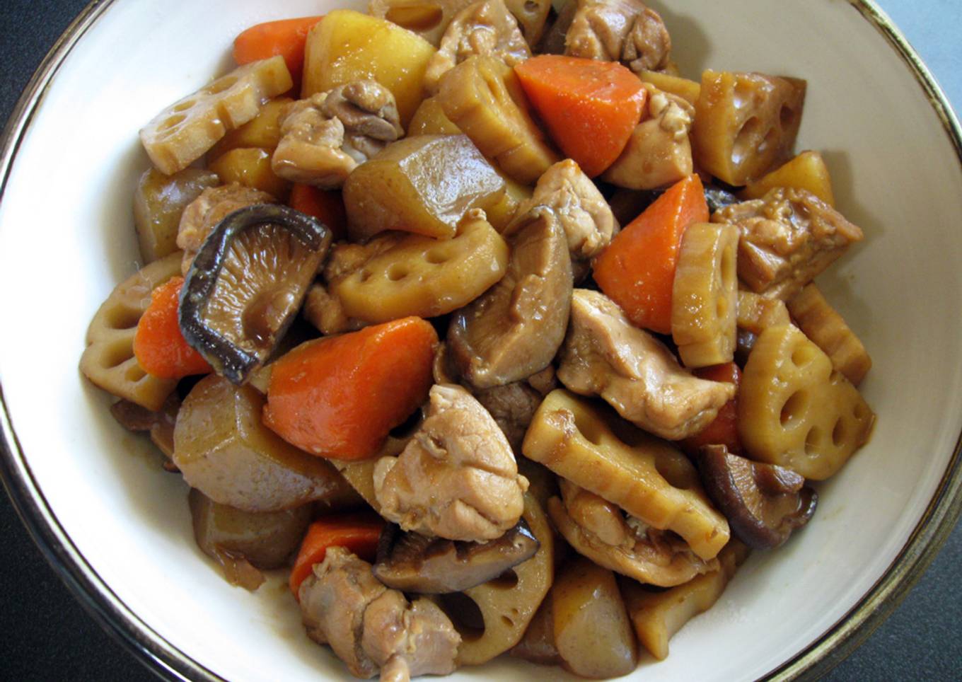 Simmered Root Vegetables & Chicken