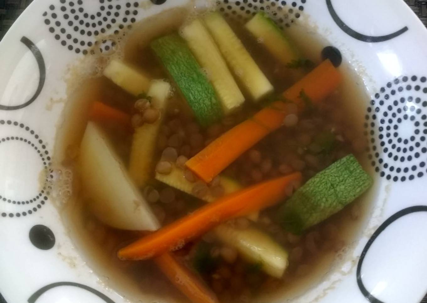 Lentejas con verdura