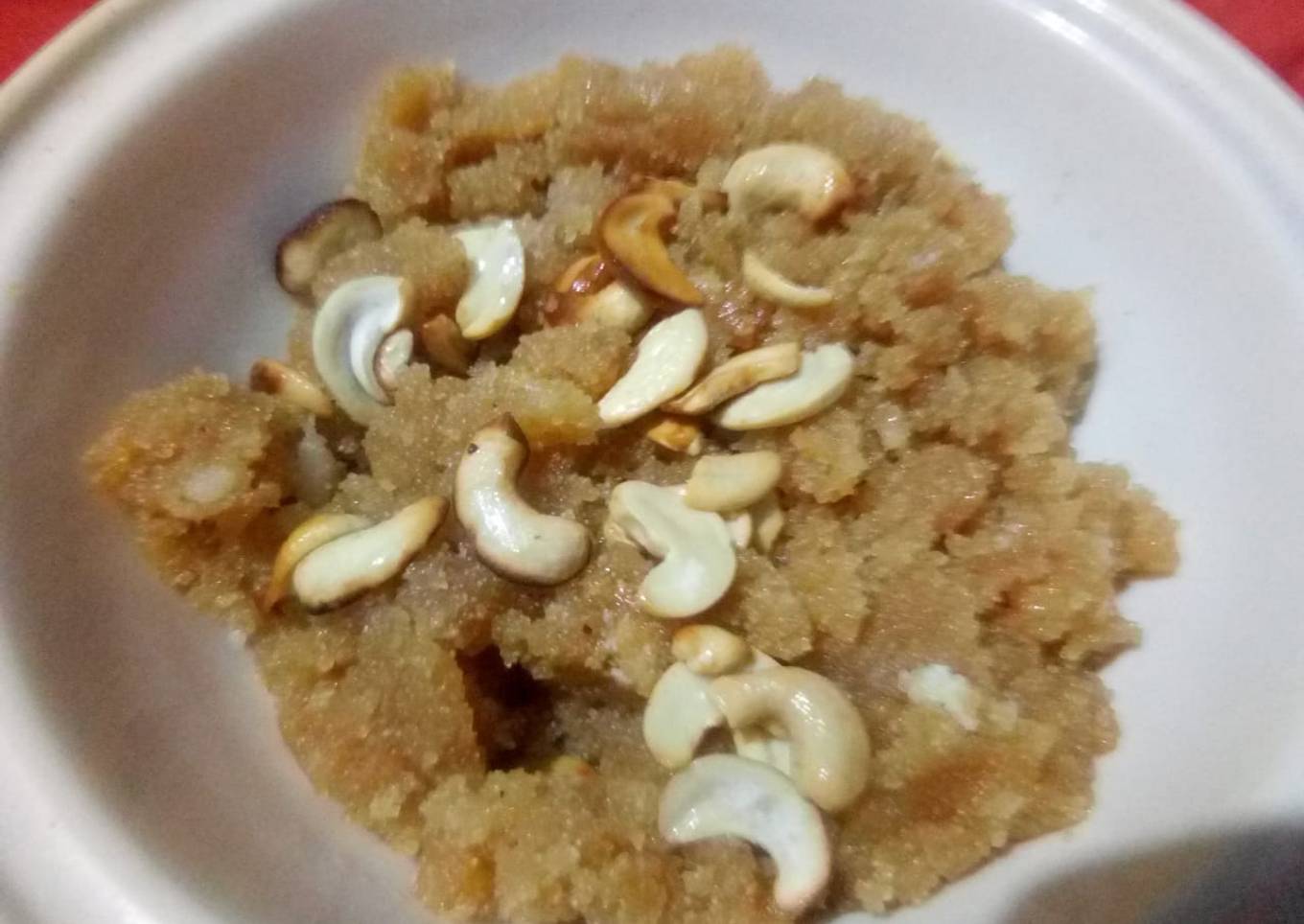 Caramalized Suji Halwa