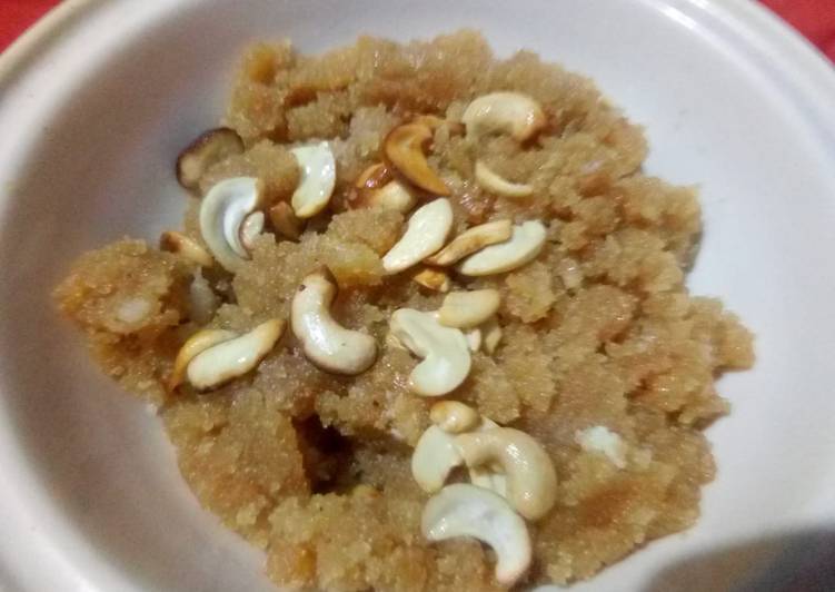 Caramalized Suji Halwa