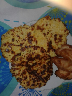 Una foto de Arepas de coliflor