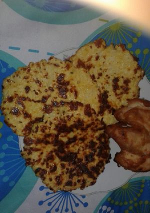 Una foto de Arepas de coliflor