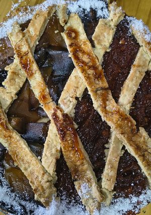 Una foto de Pastafrola de harina de almendras y avena