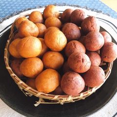 A picture of 🧑🏽‍🍳🧑🏼‍🍳 Sweet Potato Recipe • Thai Sweet Potato Balls •Easy Sweet Snacks |ThaiChef food.