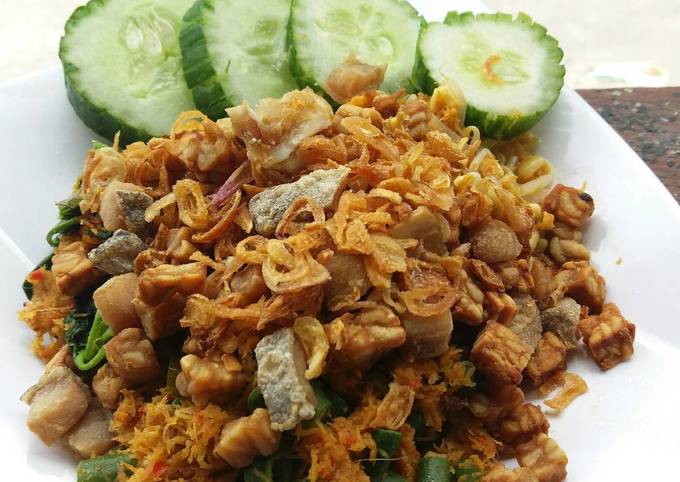 Anti Ribet, Memasak Sayur urap bumbu megono Yang Mudah