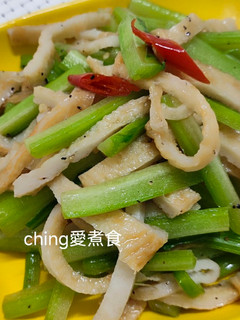 十分鐘上菜-熱炒加茉魚板 的食譜成品照片