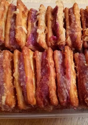 Foto resep Gabin goreng isi fla ubi ungu