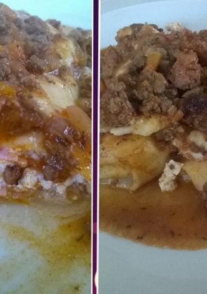 Una foto de Canelones rellenos con salsa tipo boloñesa, espectaculares!