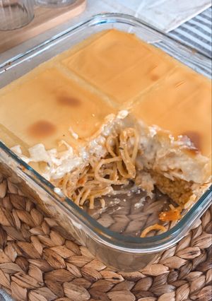 Foto resep Spaghetti Bruleè (Spaghetti Panggang Viral)