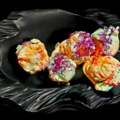 A picture of Colourful Ice cream.