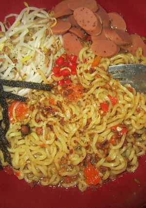 Foto resep Ramen Rumahan (Spicy Ramen)🍜