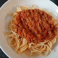 A picture of Spaghetti Bolognese.
