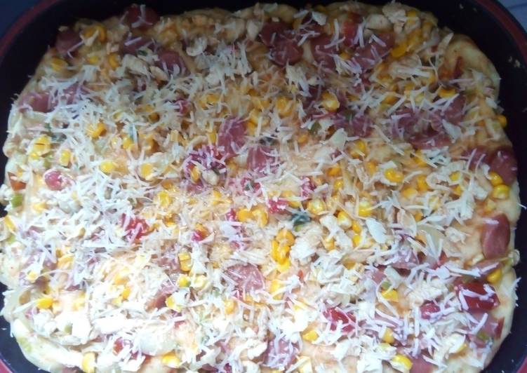 Cara mudah Membuat Pizza happycall Anti Gagal