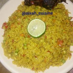 A picture of Jallof rice.