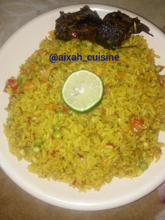 A picture of Jallof rice.