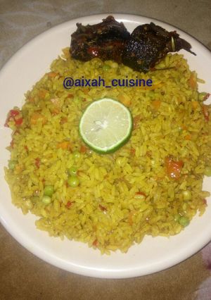 A picture of Jallof rice.