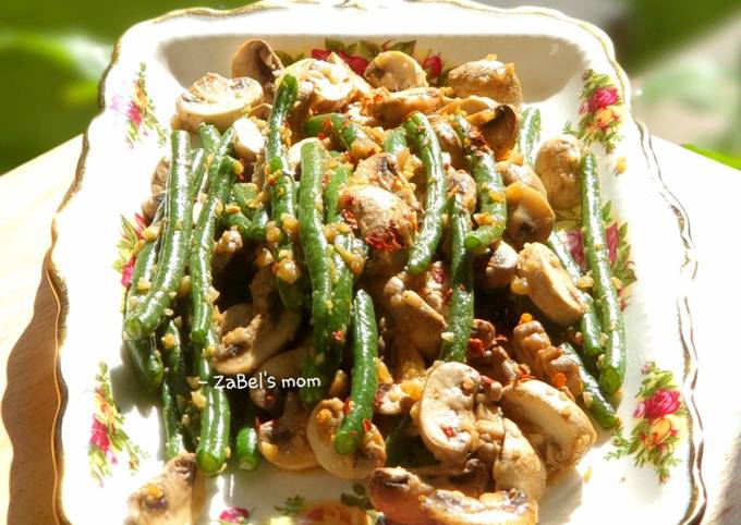 Cara Masakan Resep Buncis Champignon Garlic