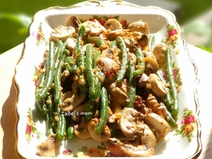 Anti Ribet, Buat Buncis Champignon Garlic Yang Sederhana