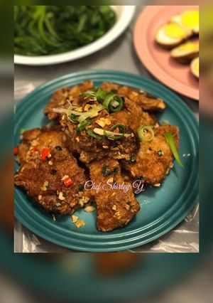 香口椒鹽黑毛豬扒 的食譜成品照片