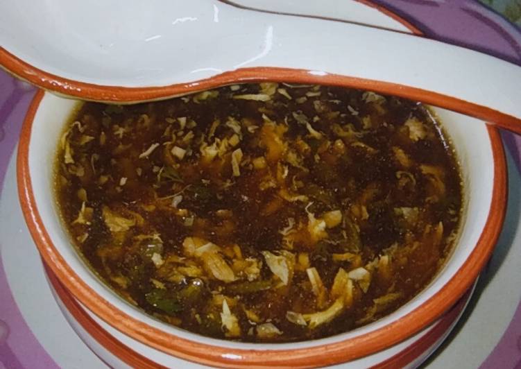 Homemade Chicken manchow soup