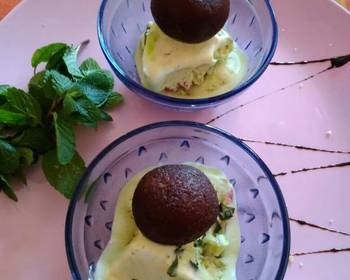 Best Recipe Thandie ice cream with chocolate stuff gulab jamun Delicious Perfect