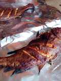Oven grilled croaker fish