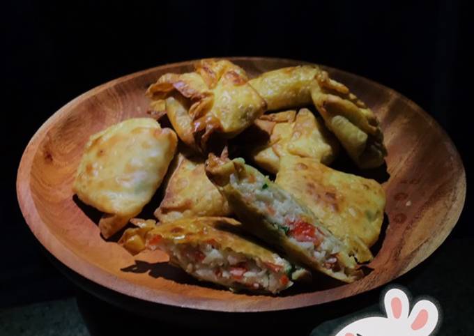 Cara membuat Crab Rangoon (resep viral tiktok) Cara membuat Crab Rangoon (resep viral tiktok)