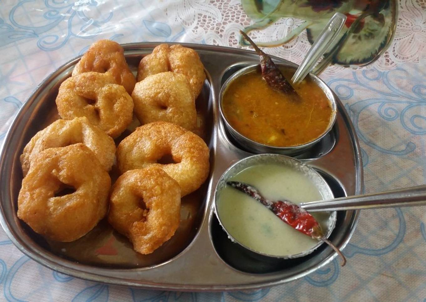 Urad Dal Vada or medu vada