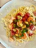 Spaghetti aux gambas