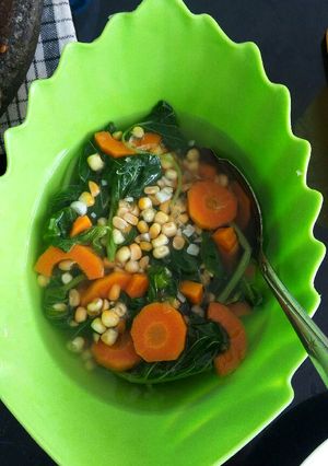 Foto resep Sayur bayam wortel jagung