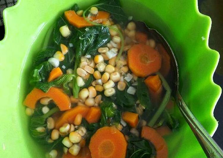 Resep Sayur bayam wortel jagung yang Bikin Ngiler