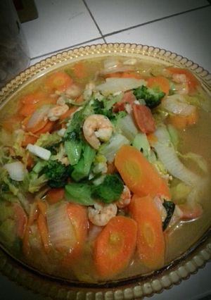 Foto resep Capcay udang sosis