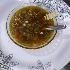A picture of Hot and sour soup.