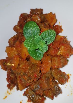 Foto resep Sambal goreng hati sapi simple