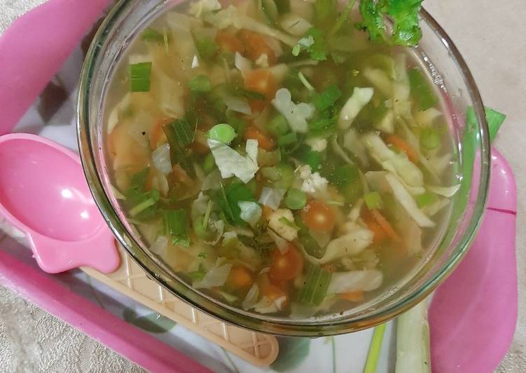 Recipe of Homemade Veg Clear Soup