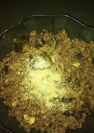 Una foto de Revuelto no vegano de molida y verduras 🌟💢